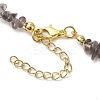 Natural Ice Obsidian Anklets AJEW-AN00592-08-4