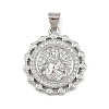 Brass Micro Pave Cubic Zirconia Pendants KK-P323-11H-P02-1