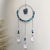 Glass Pendant Decoration DJEW-PW0019-11E-1