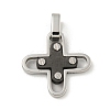 304 Stainless Steel Pendants STAS-F307-17BP-1
