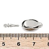 Brass Micro Pave Clear Cubic Zirconia Box Clasps KK-P291-38P-3