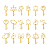 24Pcs 12 Style Alloy Open Back Bezel Pendants PALLOY-CJ0001-128-1