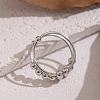 304 Stainless Steel Sliding Bead Finger Rings LS-OK3512-3-1