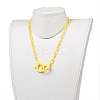 Personalized ABS Plastic Cable Chain Necklaces LS-NJEW-JN03310-04-4