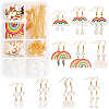 SUNNYCLUE 113 Pieces DIY Cute Weather Themed Earring Making Kits DIY-SC0015-46G-1