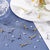 30Pcs 2 Colors 304 Stainless Steel Earring Hooks STAS-LP0001-97-3