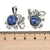 Natural Sodalite Pendants G-I374-A-P10-3