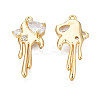 Brass Micro Pave Cubic Zirconia Pendants KK-N231-290A-2