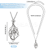 2Pcs 304 Stainless Steel Macrame Pouch Necklace Making for Gemstone Nuggets NJEW-BBC0001-27B-2
