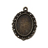 Tibetan Style Alloy Pendant Cabochon Settings LS-X-TIBE-T003-09AB-NR-1