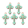 Alloy Enamel Pendants ENAM-S121-059E-1