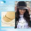 6Pcs 6 Styles Ocean Theme Cowrie Shell & Aluminum & Brass Alloy Cap Chain HJEW-SC0002-36-7