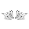 S925 Sterling Silver Heart Stud Earrings JQ5379-2-1
