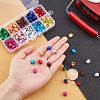 SUPERFINDINGS 160Pcs 10 Colors Opaque Acrylic Beads SACR-FH0001-03-4