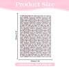 5Pcs 5 Styles Flower Pattern Ceramics Clay Water Transfer Paper AJEW-HY0002-17C-2
