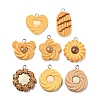 Imitation Food Opaque Resin Pendants RESI-A031-03-1