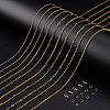 DIY Brass & Stainless Steel Chain Bracelets/ Necklaces Making Kits DIY-GA0008-16-3