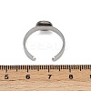 304 Stainless Steel Cuff Ring Components STAS-D372-04P-02-3