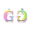 Ion Plating(IP) 304 Stainless Steel Charms STAS-H112-G-M-2