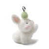 Easter Opaque Resin Pendants RESI-F062-03B-1