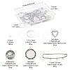DIY Flat Round Alloy Commemorative Photo Pendants Making Kits DIY-FS0009-23-4