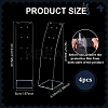 Desktop Acrylic Slant Back Single Necklace Display Stands ODIS-WH0025-234C-2