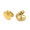 Ion Plating(IP) 304 Stainless Steel Heart Stud Earrings for Women EJEW-I281-07G-2