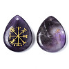 Natural Amethyst Pendants G-T122-72E-3