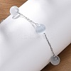 304 Stainless Steel Cable Chain Bracelets BJEW-C094-01P-06-2