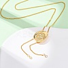 Brass Cowboy Hat Bolo Tie Lariat Necklaces LS-NJEW-D346-01G-1