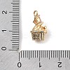 Brass Micro Pave Cubic Zirconia Pendants KK-C155-16G-05-3
