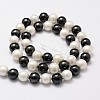 Polished Shell Pearl Bead Strands X-BSHE-F013-07C-2
