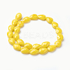 Opaque Solid Color Glass Beads Strands GLAA-E405-02A-A-2