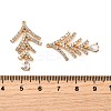 Brass Micro Pave Cubic Zirconia Pendants KK-F901-01C-G-3