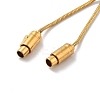 Adjustable 304 Stainless Steel Round Snake Chain Slider Bracelet Making STAS-V008-25G-3