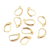 Ion Plating(IP) 304 Stainless Steel Leverback Earring Findings LS-STAS-K233-04G-01-2