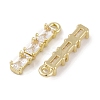 Brass Micro Pave Clear Cubic Zirconia Pendants LS-KK-L212-12G-2