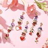 2 Pair 2 Color Natural Mixed Gemstone Chips Dangle Earrings EJEW-JE05344-4