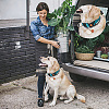 Waxed Cotton Cord & Gemstone Star/Moon Pendant Necklaces & Alloy Enamel Paw Print Pendant Decorations for Pet Decorations SJEW-DR00001-5