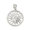 Brass Micro Pave Cubic Zirconia Pendants LS-KK-F914-02B-P-1