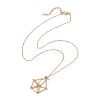 Stainless Steel Macrame Pouch Empty Stone Holder for Pendant Necklace Making NJEW-JN04532-01-1