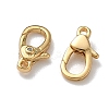 Flat Round Brass Micro Pave Clear Cubic Zirconia Lobster Claw Clasps KK-Z136-22G-01-2