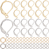80Pcs 2 Color 304 Stainless Steel Leverback Earring Findings STAS-SP0001-14-1