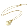 Heart Pendant Necklaces NJEW-O001-01G-2