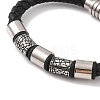 Braided Microfiber Leather Cord Bracelets BJEW-B096-18B-2