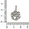 304 Stainless Steel Pendants STAS-F313-14P-3