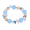 Faceted Glass Beads Stretch Bracelets BJEW-Q997-003-RS-2
