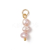 Natural Baroque Keshi Pearl Two Sides Polished Pendants PALLOY-JF04814-03-2