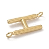 304 Stainless Steel Letter Connector Charms LS-STAS-M108-01G-08-2