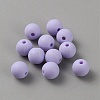 Acrylic Frosted Round Beads FACR-WH0001-06A-08-1